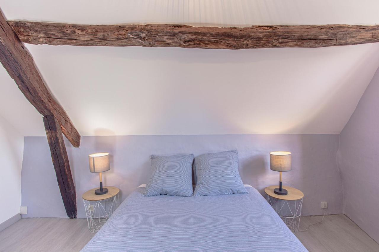 Maison En Pierres Au Coeur Du Village Medieval De Villeneuve Экстерьер фото